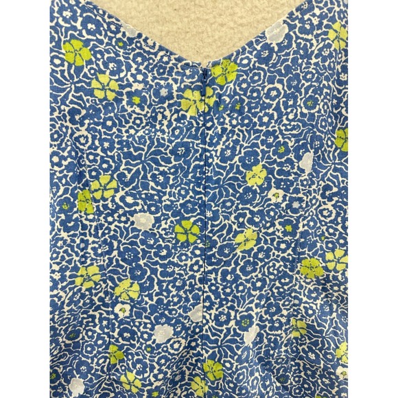 So Blue Sigrid Olsen Sleeveless Dress Women's Blue Multi Floral Size 12 - Picture 8 of 12